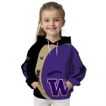 personalized washington huskies minimalist design purple black hoodie best selling