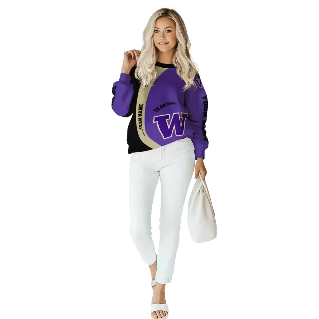 personalized washington huskies minimalist design purple black hoodie trendy personalized washington huskies minimalist design purple black hoodie trendy