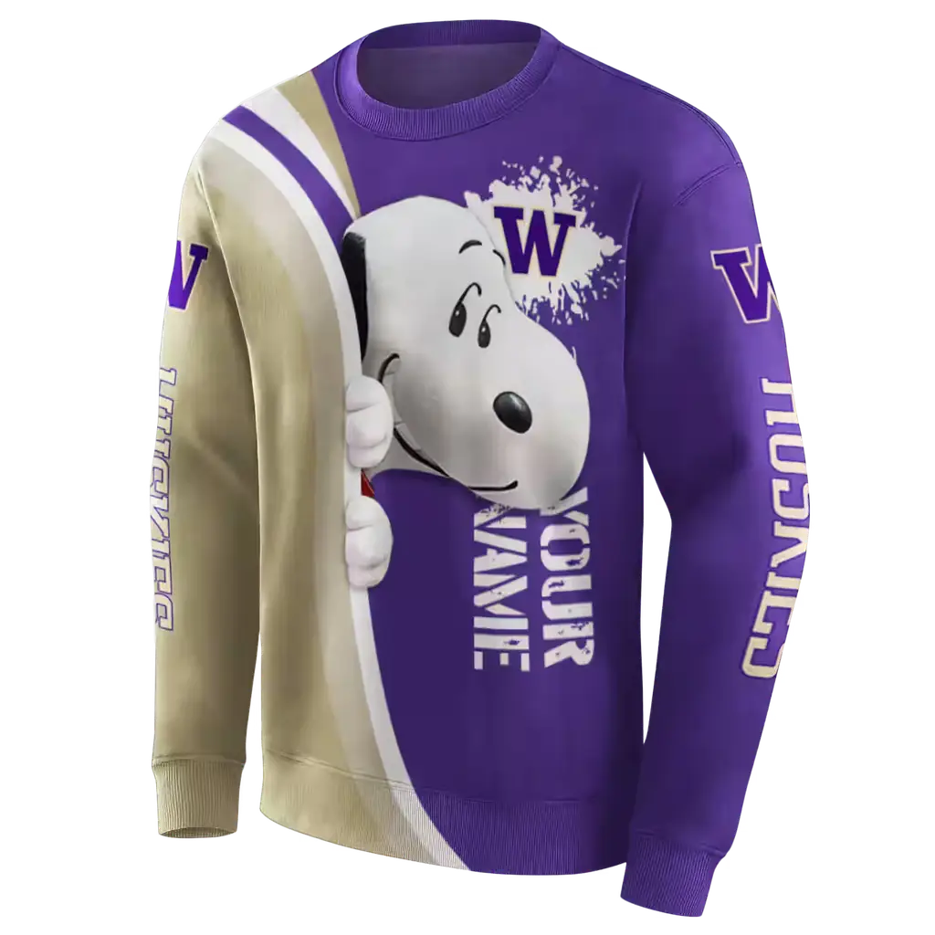 personalized washington huskies peeking snoopy purple hoodie new arrival personalized washington huskies peeking snoopy purple hoodie new arrival