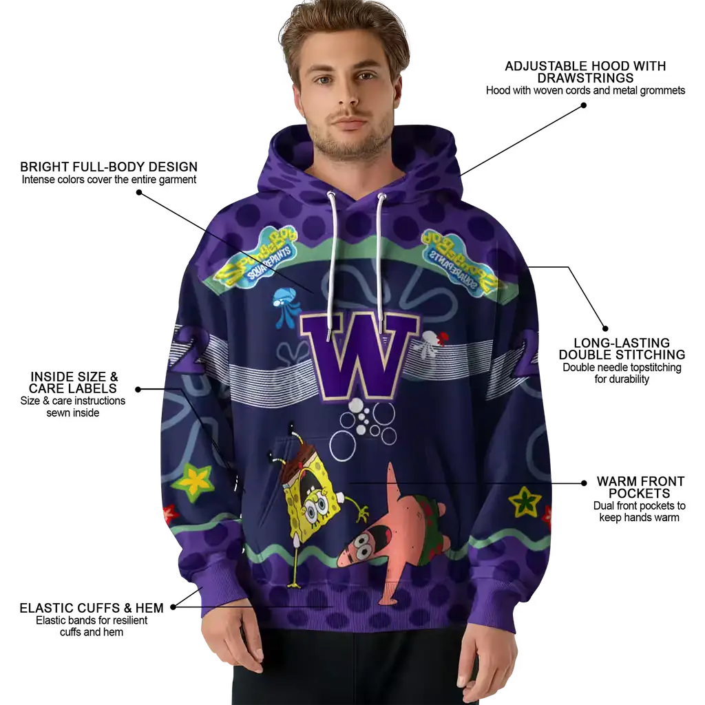personalized washington huskies spongebob patrick star purple navy hoodie latest model personalized washington huskies spongebob patrick star purple navy hoodie latest model
