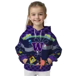personalized washington huskies spongebob patrick star purple navy hoodie best selling