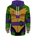 personalized washington huskies superhero armor purple green hoodie best selling