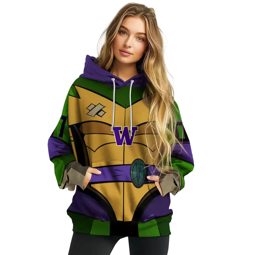 personalized washington huskies superhero armor purple green hoodie high quality personalized washington huskies superhero armor purple green hoodie high quality