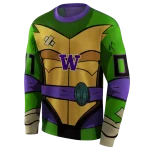 personalized washington huskies superhero armor purple green hoodie best selling