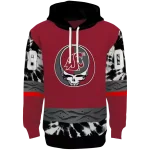 personalized washington state cougars grateful vibes crimson hoodie best selling