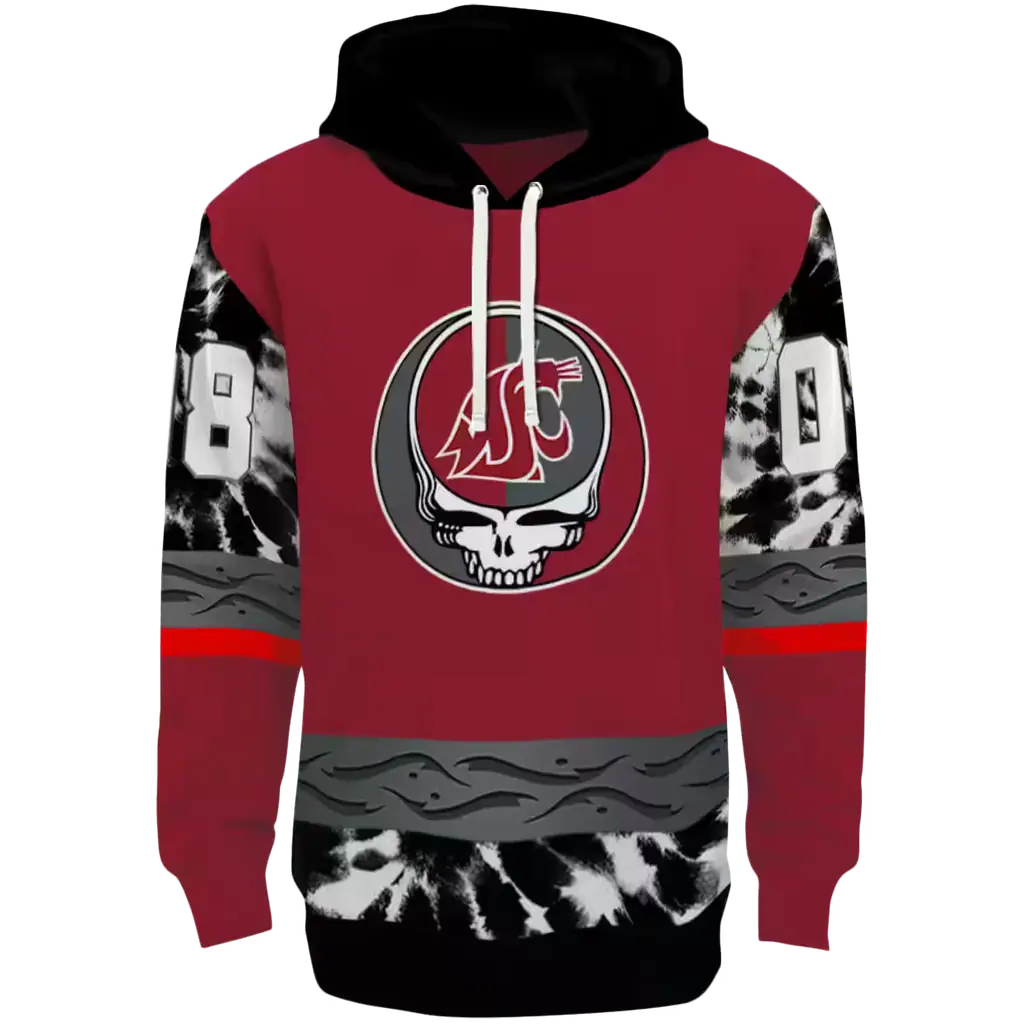 personalized washington state cougars grateful vibes crimson hoodie best selling personalized washington state cougars grateful vibes crimson hoodie best selling