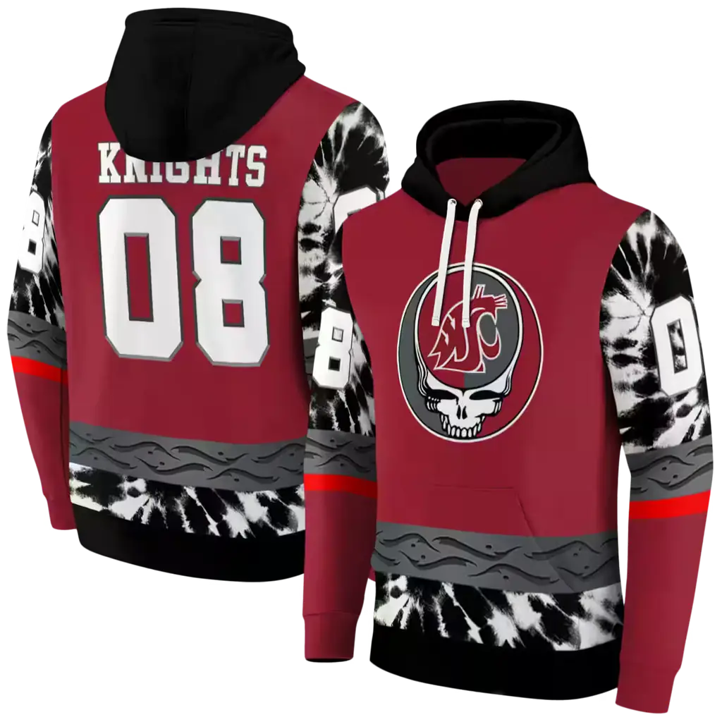 personalized washington state cougars grateful vibes crimson hoodie fashion forward personalized washington state cougars grateful vibes crimson hoodie fashion forward