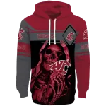 personalized washington state cougars grim reaper crimson black hoodie best selling