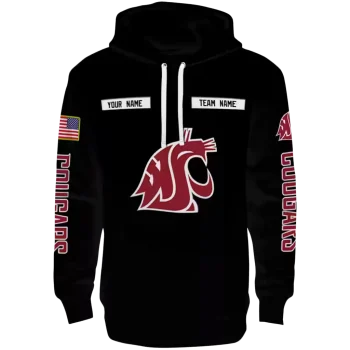 personalized washington state cougars punisher skull black hoodie best selling