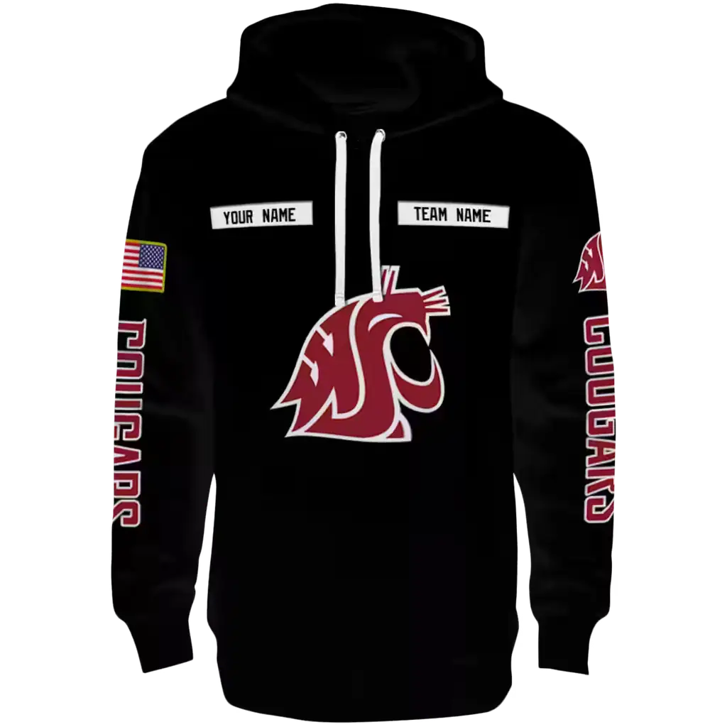 personalized washington state cougars punisher skull black hoodie best selling personalized washington state cougars punisher skull black hoodie best selling