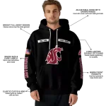 personalized washington state cougars punisher skull black hoodie best selling