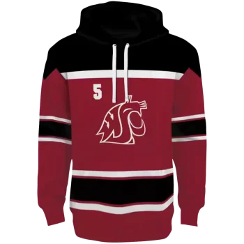 personalized washington state cougars striped pattern crimson hoodie best selling