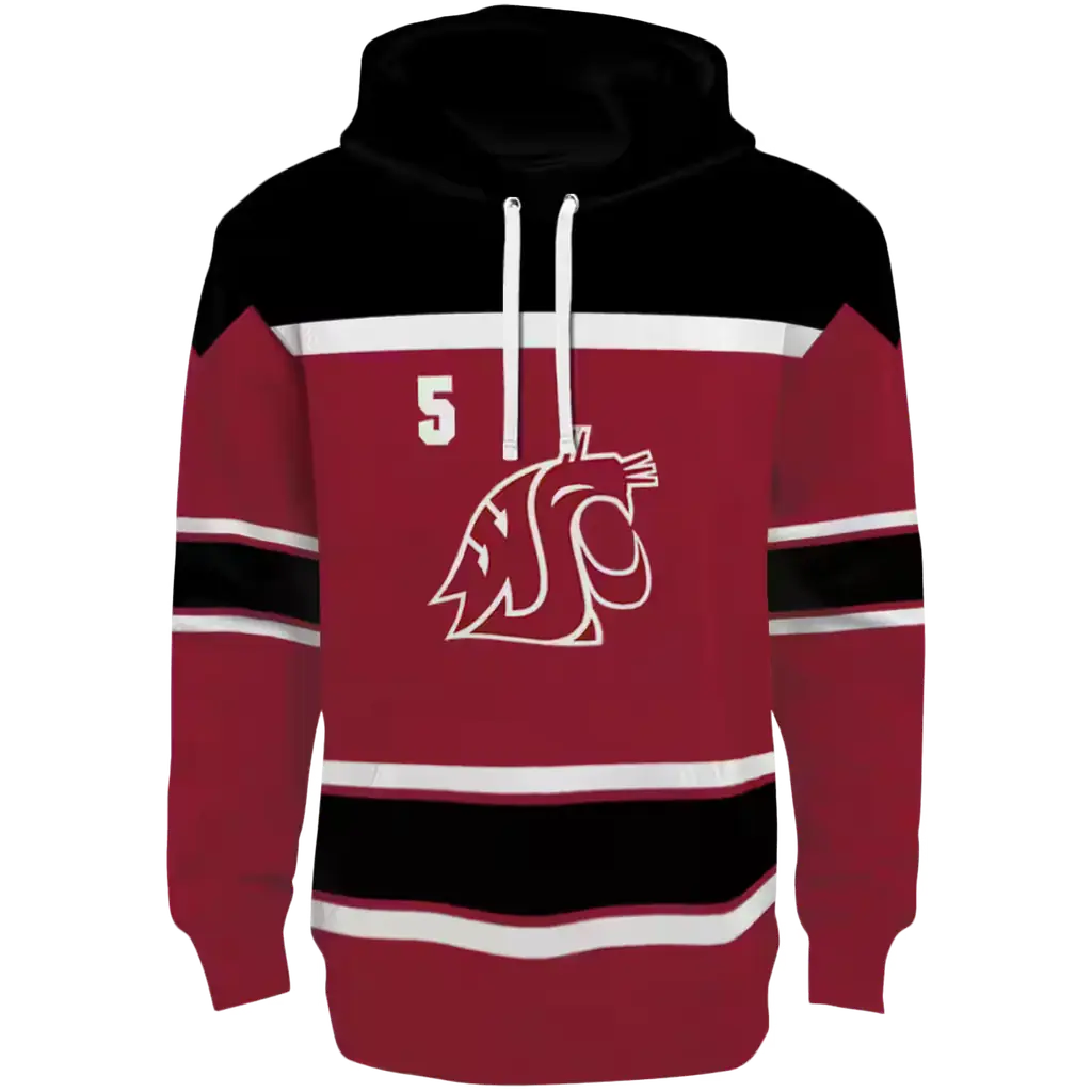 personalized washington state cougars striped pattern crimson hoodie best selling personalized washington state cougars striped pattern crimson hoodie best selling
