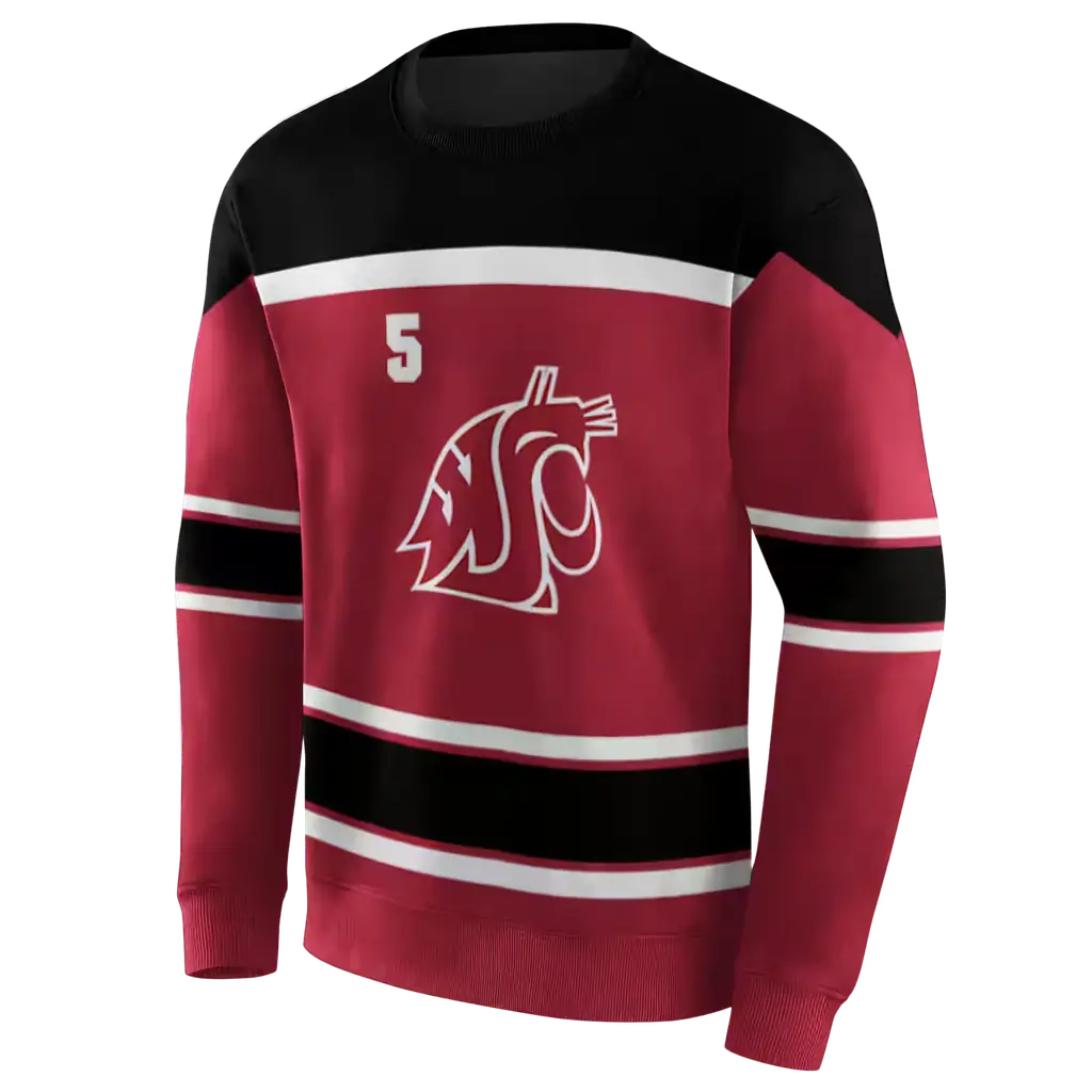 personalized washington state cougars striped pattern crimson hoodie new arrival personalized washington state cougars striped pattern crimson hoodie new arrival