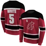 personalized washington state cougars striped pattern crimson hoodie best selling