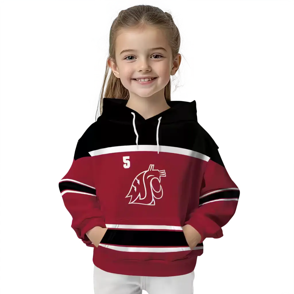 personalized washington state cougars striped pattern crimson hoodie top rated personalized washington state cougars striped pattern crimson hoodie top rated