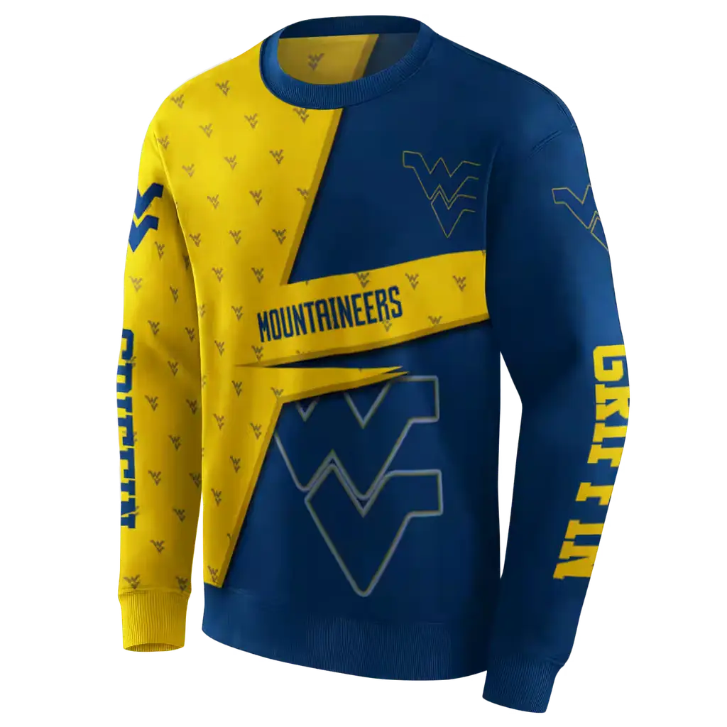 personalized west virginia mountaineers abstract shape blue hoodie new arrival personalized west virginia mountaineers abstract shape blue hoodie new arrival