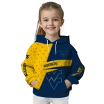 personalized west virginia mountaineers abstract shape blue hoodie best selling