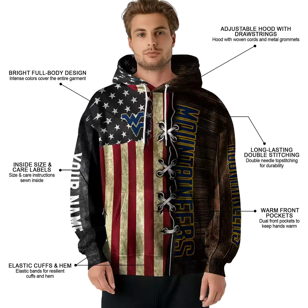 personalized west virginia mountaineers american pride hoodie latest model personalized west virginia mountaineers american pride hoodie latest model