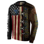 personalized west virginia mountaineers american pride hoodie best selling