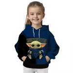 personalized west virginia mountaineers baby yoda blue black hoodie best selling