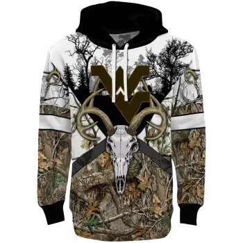 personalized west virginia mountaineers forest silhouette hoodie best selling