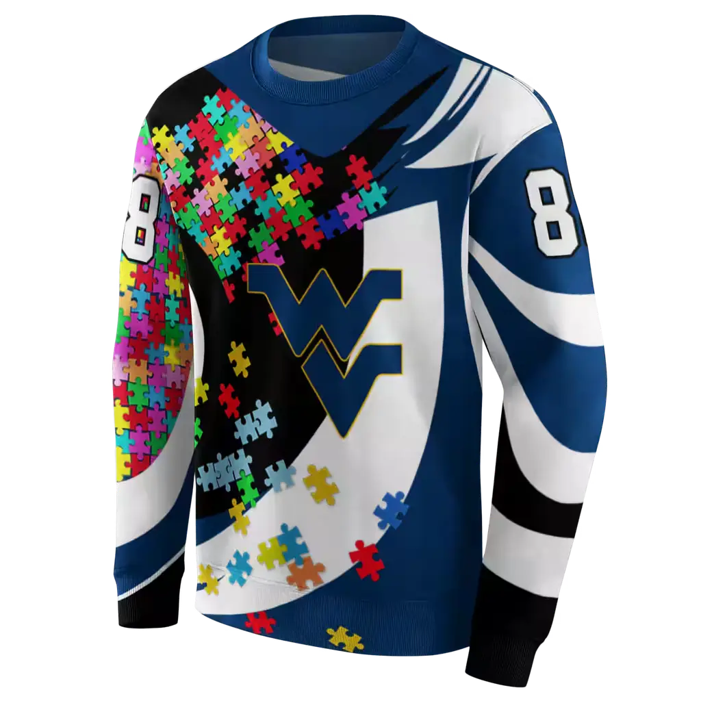 personalized west virginia mountaineers puzzle pieces blue hoodie new arrival personalized west virginia mountaineers puzzle pieces blue hoodie new arrival