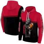 personalized western kentucky hilltoppers baby groot red black hoodie best selling