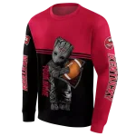 personalized western kentucky hilltoppers baby groot red black hoodie best selling