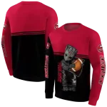 personalized western kentucky hilltoppers baby groot red black hoodie best selling