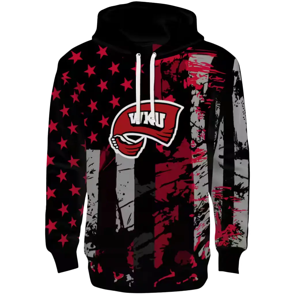 personalized western kentucky hilltoppers distressed flag red black hoodie best selling personalized western kentucky hilltoppers distressed flag red black hoodie best selling