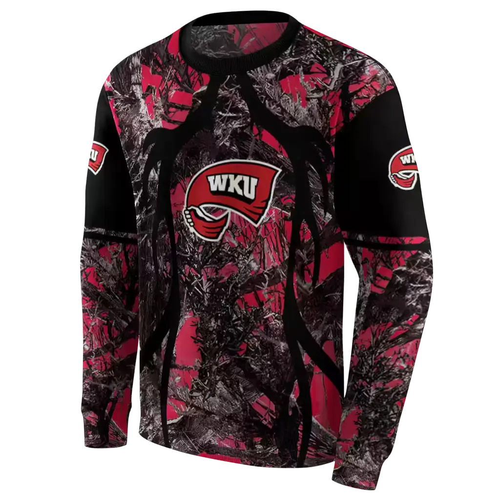 personalized western kentucky hilltoppers hunting theme red black hoodie new arrival personalized western kentucky hilltoppers hunting theme red black hoodie new arrival