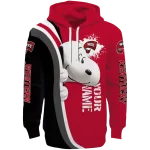 personalized western kentucky hilltoppers peeking snoopy red hoodie best selling