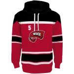 personalized western kentucky hilltoppers striped pattern red hoodie best selling