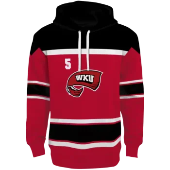 personalized western kentucky hilltoppers striped pattern red hoodie best selling