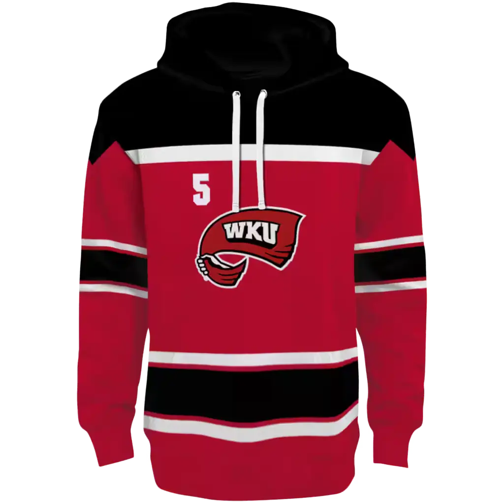 personalized western kentucky hilltoppers striped pattern red hoodie best selling personalized western kentucky hilltoppers striped pattern red hoodie best selling