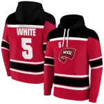 personalized western kentucky hilltoppers striped pattern red hoodie best selling