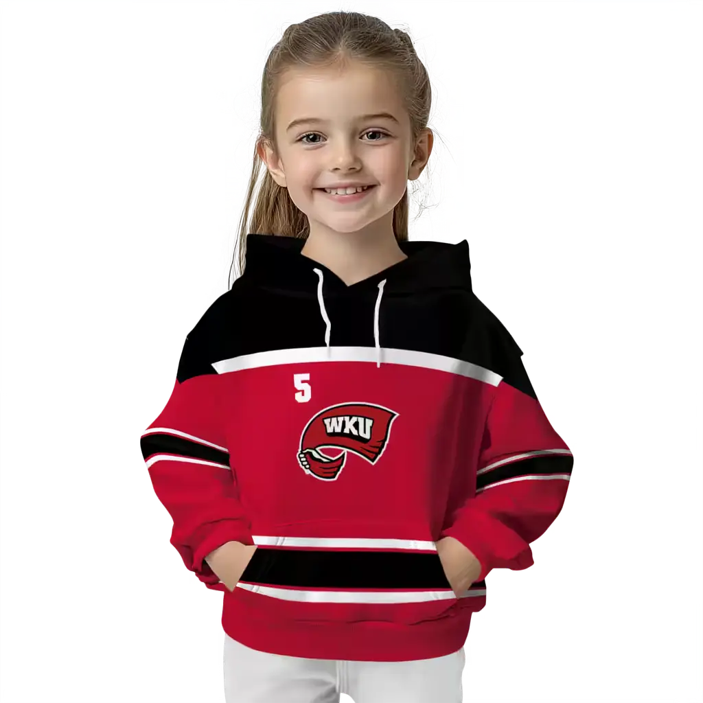 personalized western kentucky hilltoppers striped pattern red hoodie top rated personalized western kentucky hilltoppers striped pattern red hoodie top rated