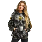 personalized western michigan broncos camo skull hoodie best selling