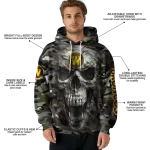 personalized western michigan broncos camo skull hoodie best selling