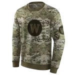 personalized western michigan broncos military style hoodie best selling