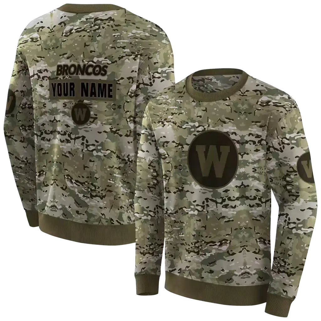 personalized western michigan broncos military style hoodie premium grade personalized western michigan broncos military style hoodie premium grade