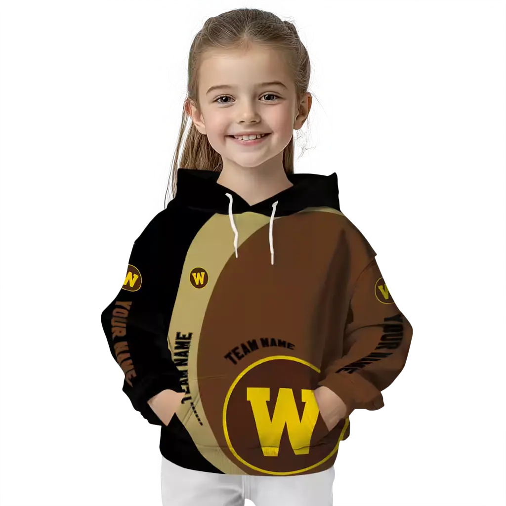 personalized western michigan broncos minimalist design brown black hoodie top rated personalized western michigan broncos minimalist design brown black hoodie top rated