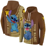 personalized western michigan broncos stitch brown hoodie best selling