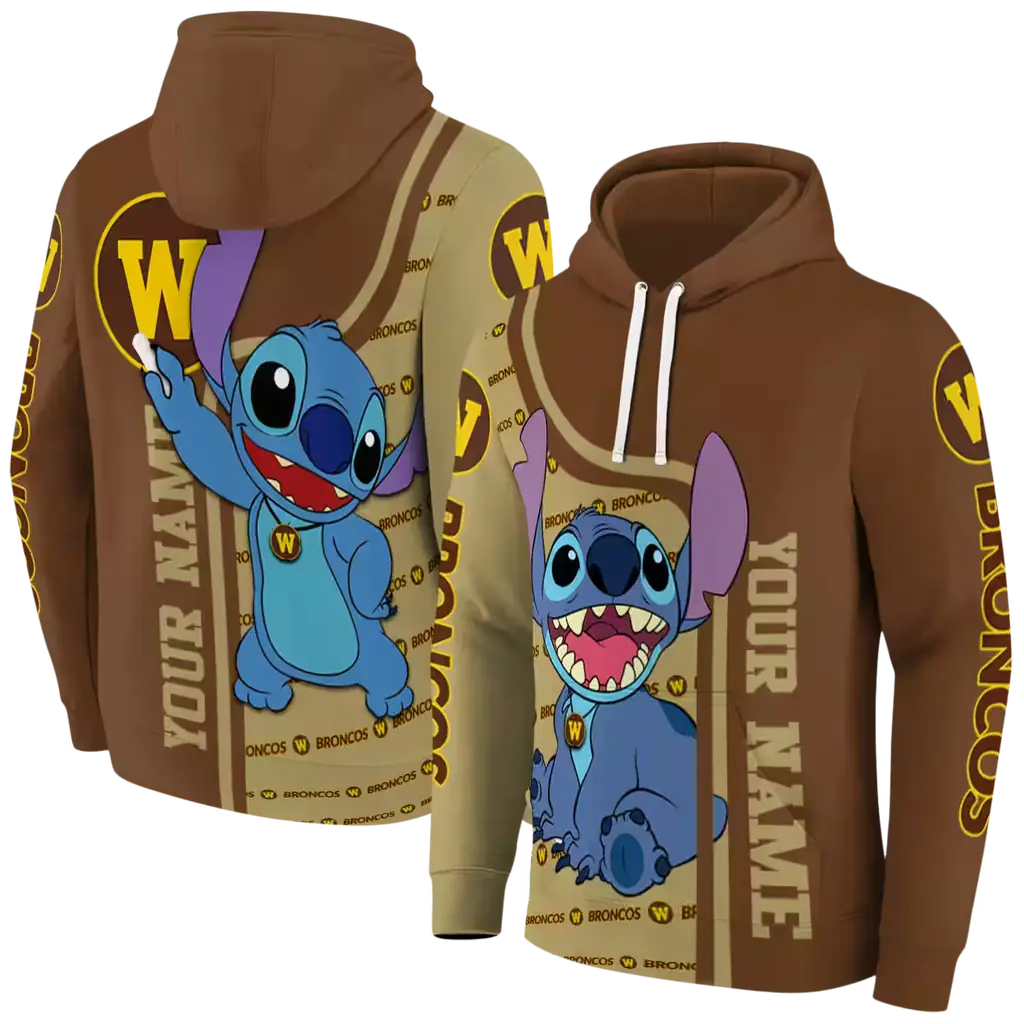 personalized western michigan broncos stitch brown hoodie fashion forward personalized western michigan broncos stitch brown hoodie fashion forward