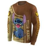 personalized western michigan broncos stitch brown hoodie best selling