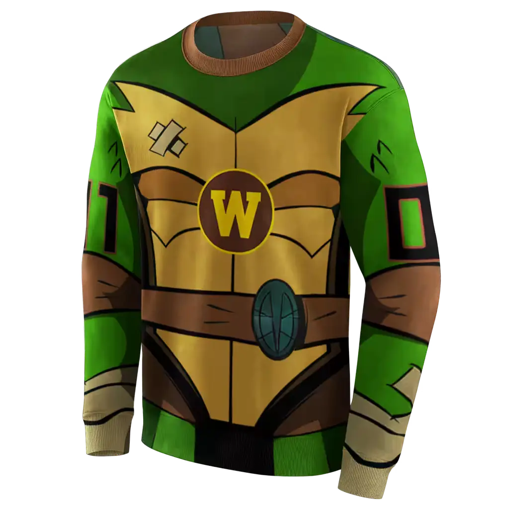 personalized western michigan broncos superhero armor brown green hoodie new arrival personalized western michigan broncos superhero armor brown green hoodie new arrival