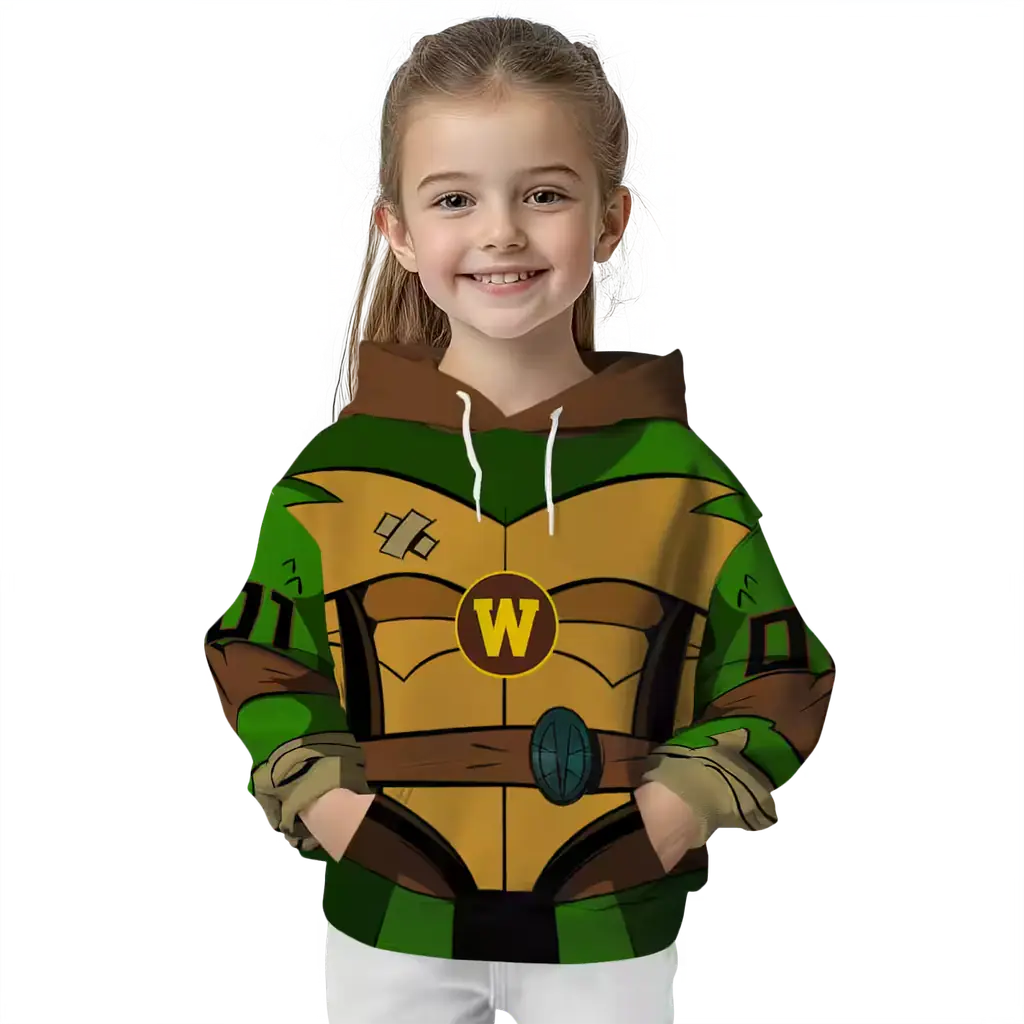 personalized western michigan broncos superhero armor brown green hoodie top rated personalized western michigan broncos superhero armor brown green hoodie top rated
