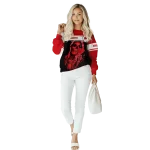 personalized wisconsin badgers grim reaper red black hoodie best selling