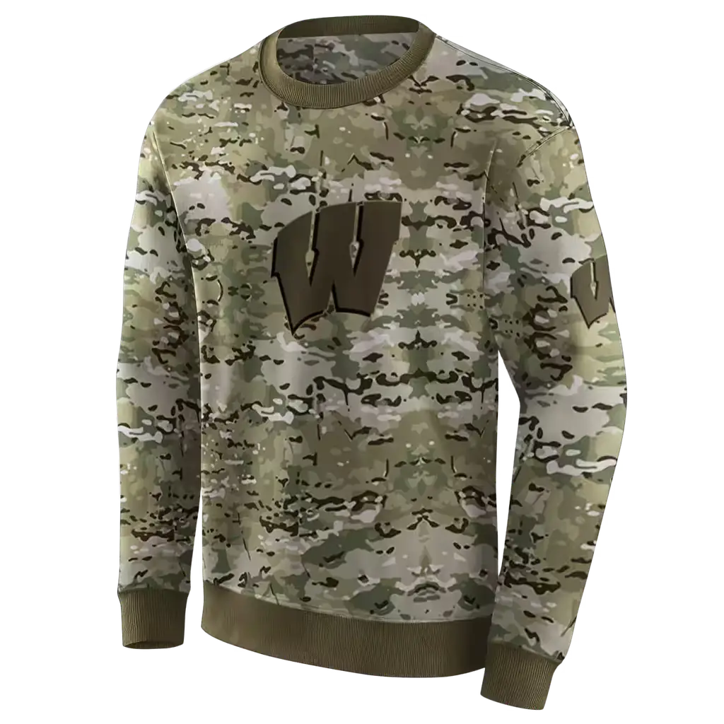 personalized wisconsin badgers military style hoodie new arrival personalized wisconsin badgers military style hoodie new arrival